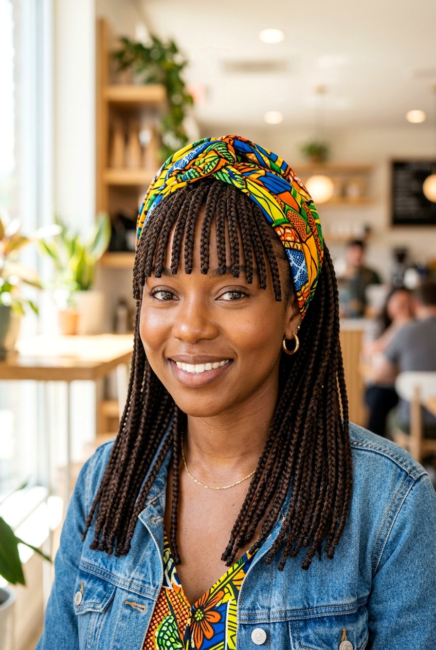 Braids With Bangs - 20 natural hair bangs styles - 20 natural hair bangs styles