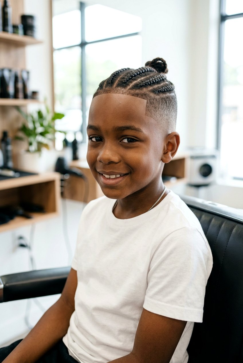 Braids With Fade Haircut - 20 little boy braid styles - 20 little boy braid styles