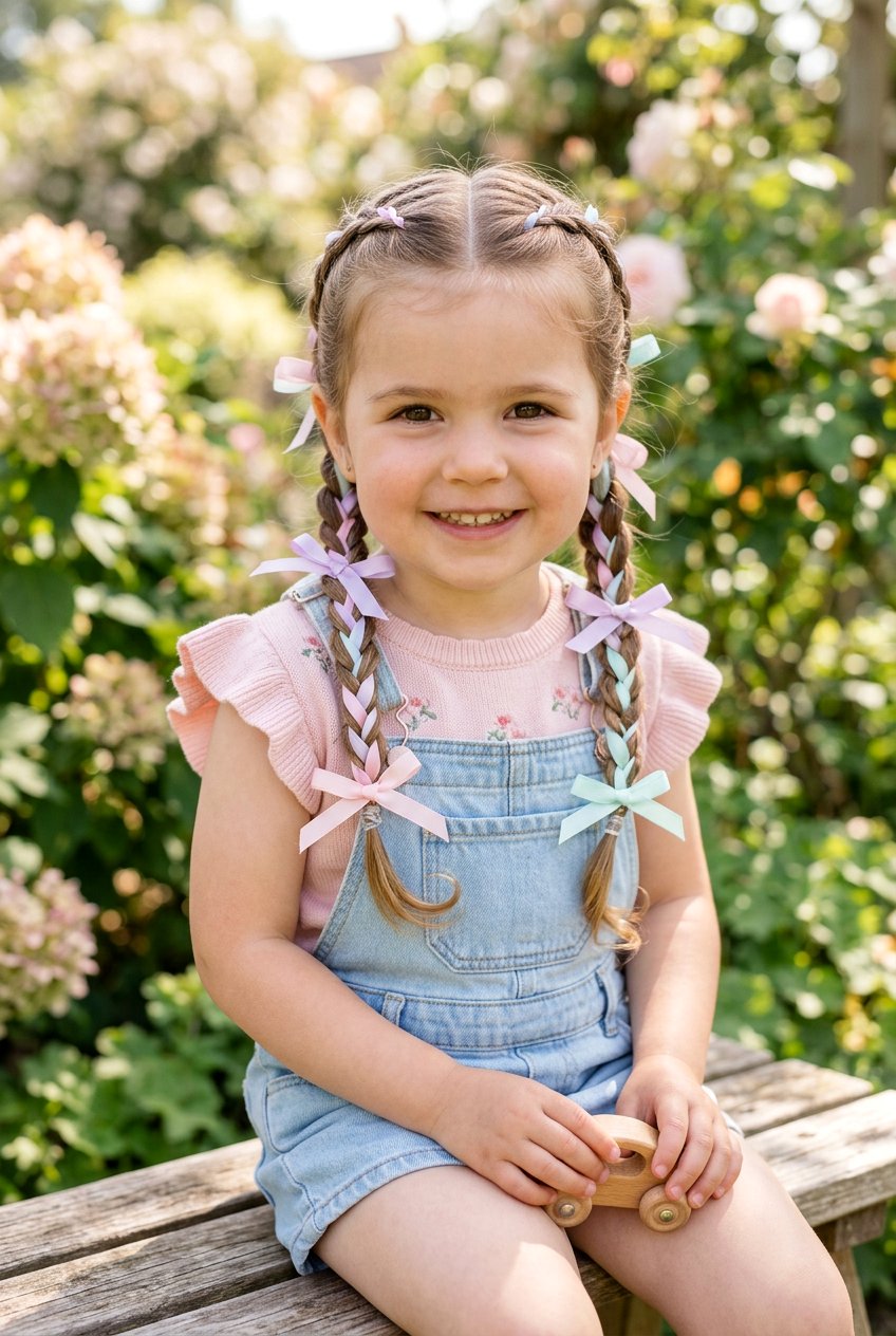 Braids With Ribbons For Toddlers - 20 cute braid styles for toddlers - 20 cute braid styles for toddlers