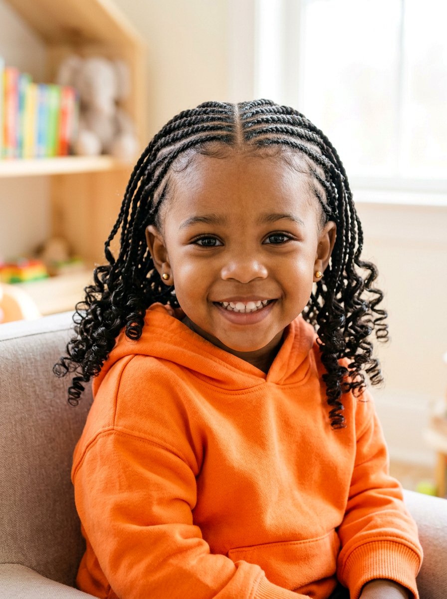Braids with curly ends for toddlers - 20 toddler braids for black boys - 20 toddler braids for black boys