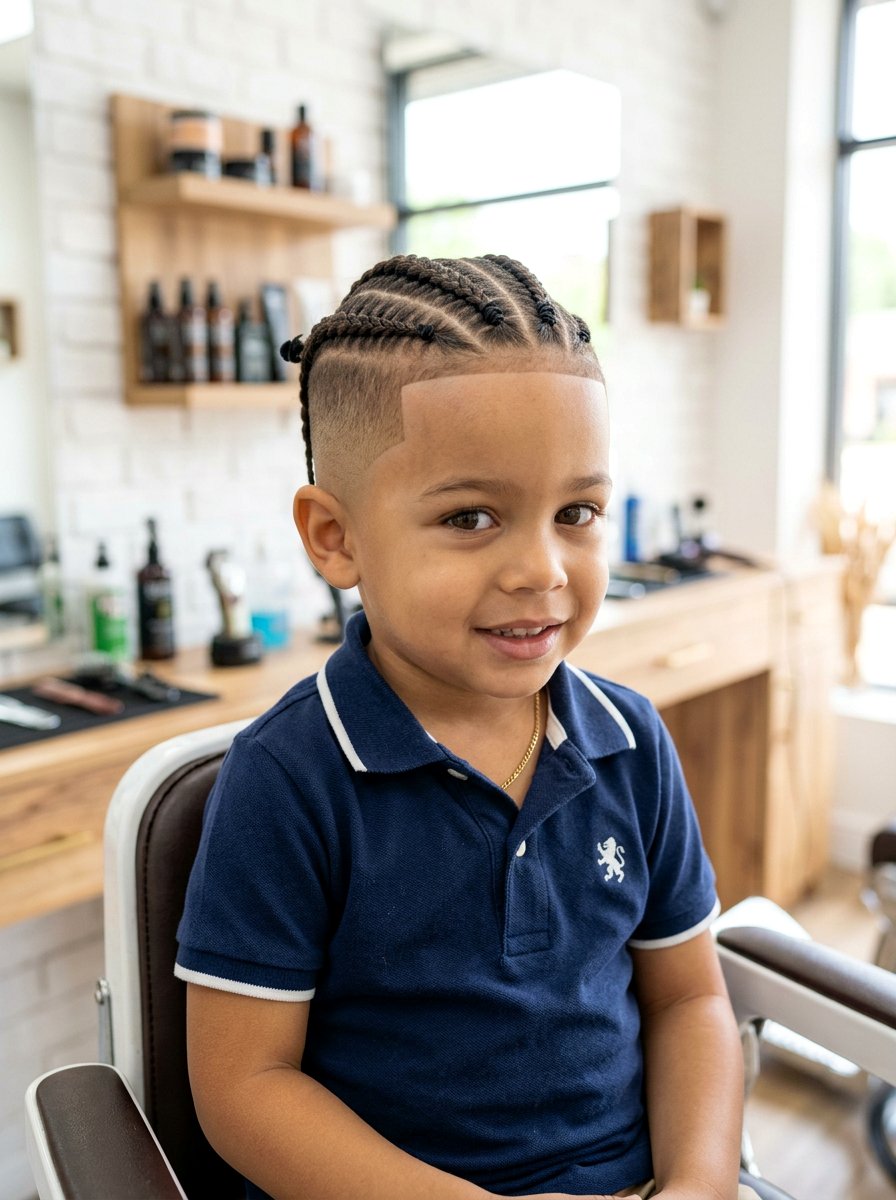 Braids with fade for toddlers - 20 toddler braids for black boys - 20 toddler braids for black boys