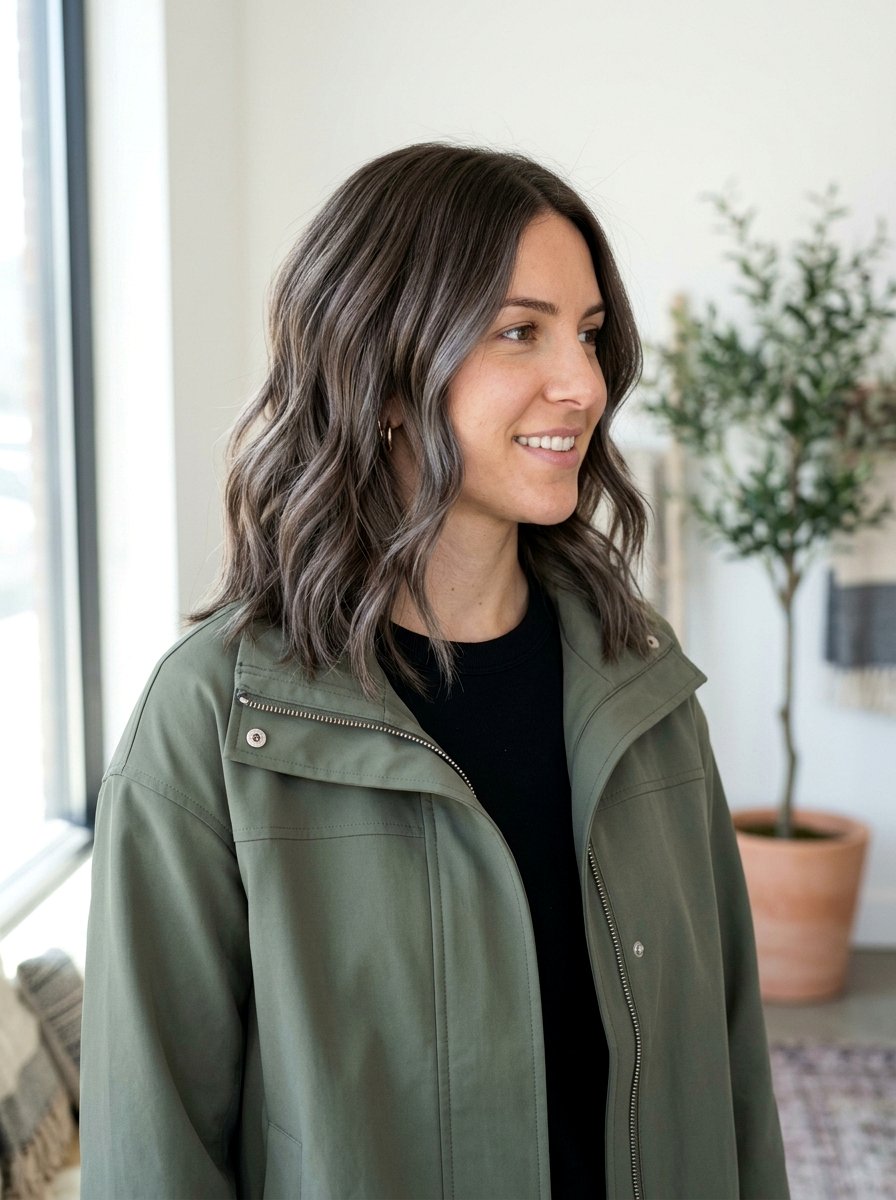 Brassy Highlights To Mushroom Brown - 20 hair color correction ideas for brunettes - 20 hair color correction ideas for brunettes