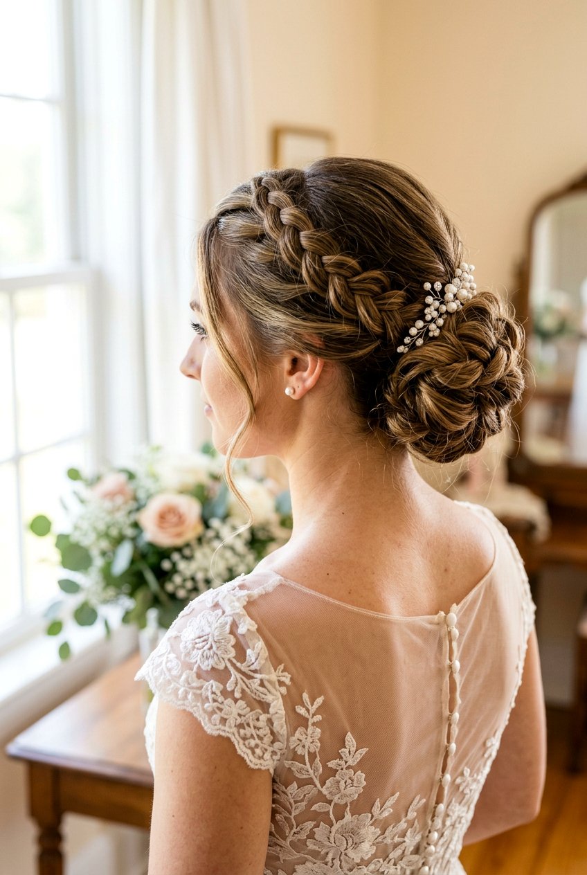 Bridal Braided Updo - 20 best bridal hairstyle ideas - 20 best bridal hairstyle ideas