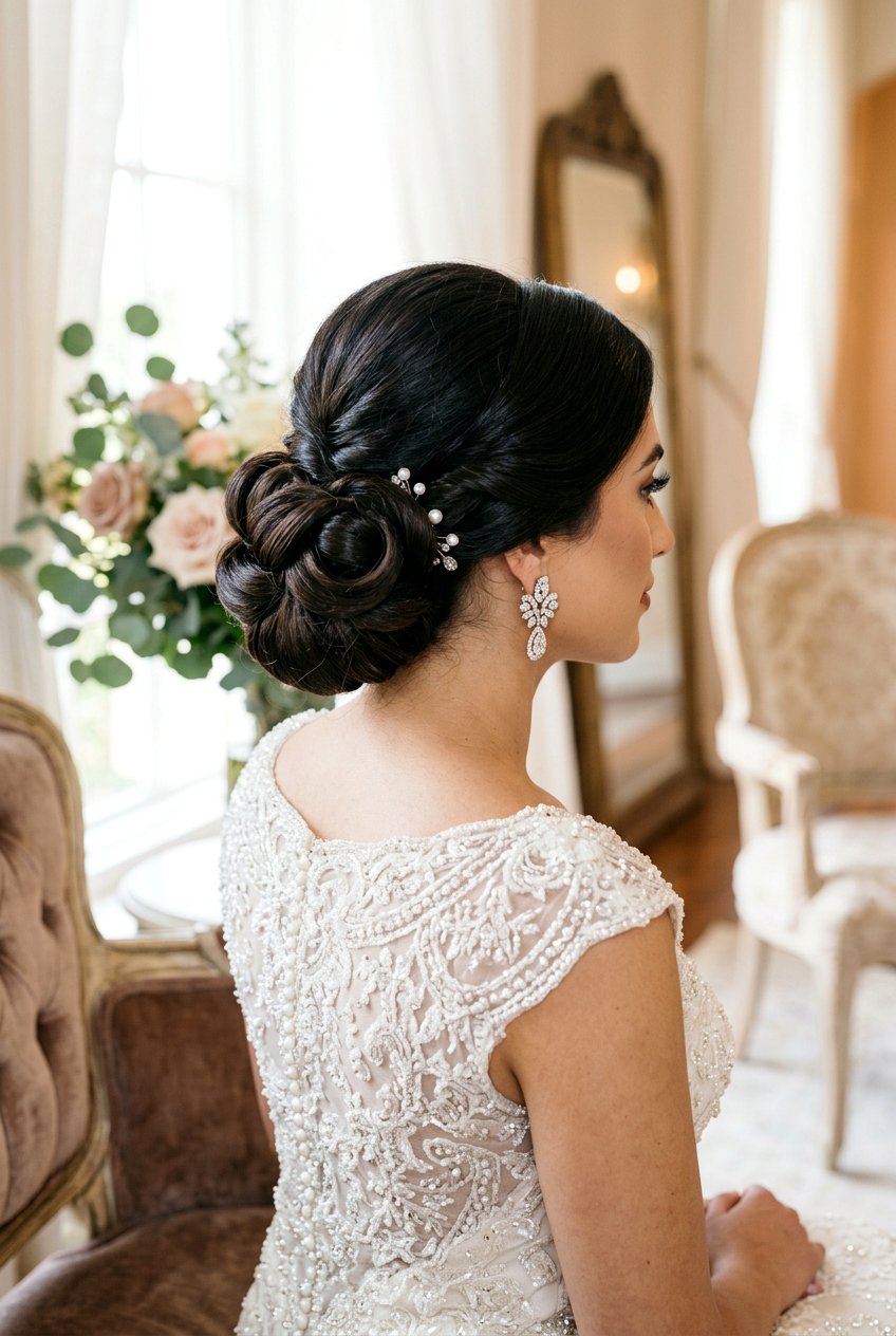 Bridal Chignon For Thick Hair - 20 modern bridal chignon - 20 modern bridal chignon