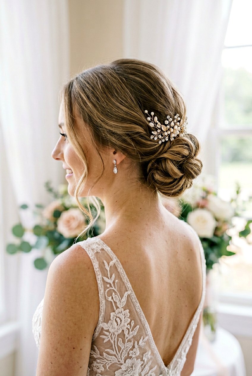 20 Elegant Classic Bridal Chignon Ideas for Your Big Day