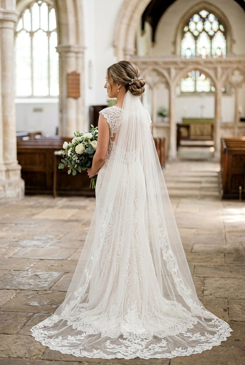 Bridal Chignon With Veil - 20 classic bridal chignon - 20 classic bridal chignon