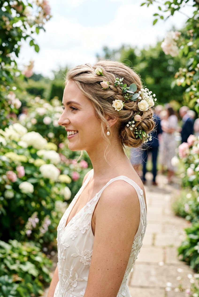 Bridal Hair With Flowers - 20 bridal hair ideas for women - 20 bridal hair ideas for women