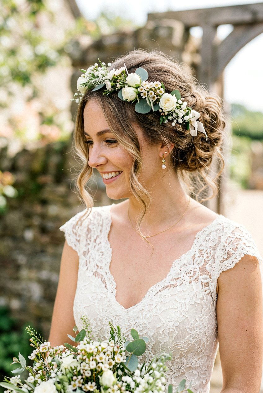 Bridal Messy Bun - 20 best bridal hairstyle ideas - 20 best bridal hairstyle ideas