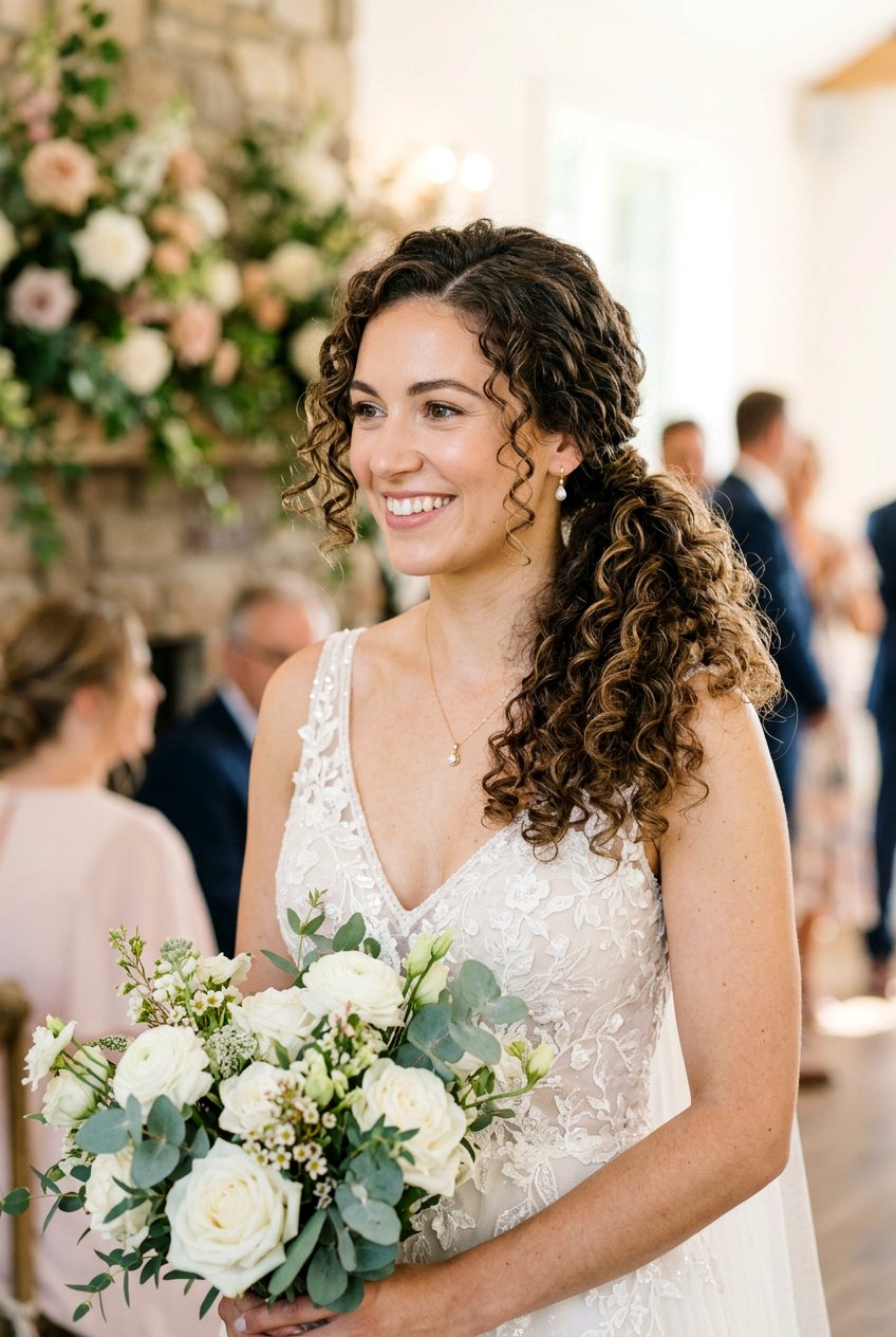 Bridal Ponytail With Side Part For Curly Hair - 20 bridal ponytail with side part - 20 bridal ponytail with side part