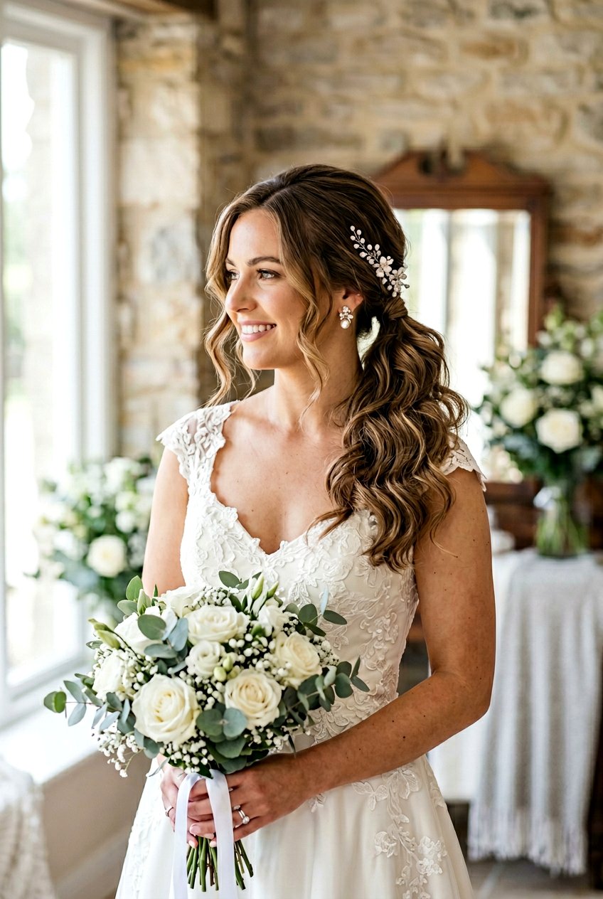 Bridal Ponytail With Side Part For Medium Hair - 20 bridal ponytail with side part - 20 bridal ponytail with side part