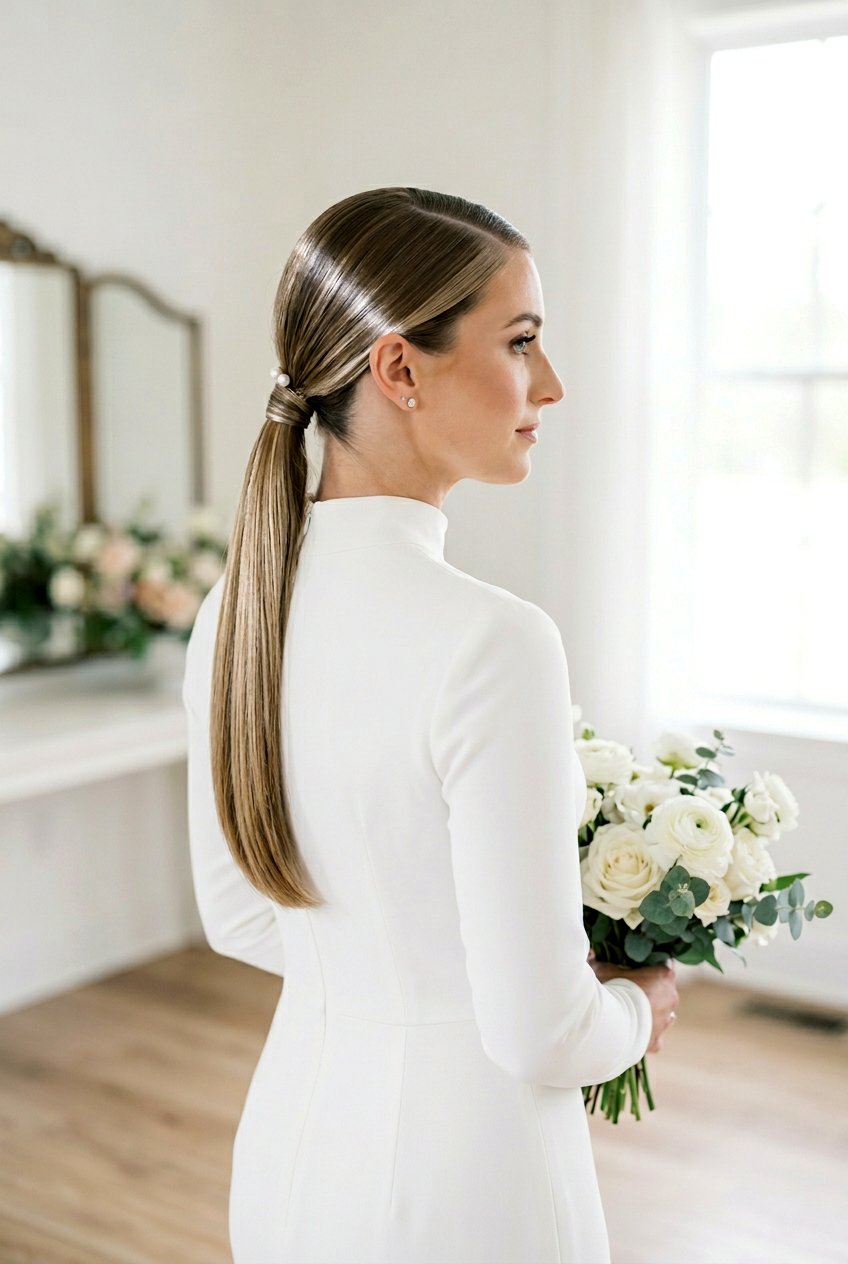 Bridal Ponytail With Side Part For Straight Hair - 20 bridal ponytail with side part - 20 bridal ponytail with side part