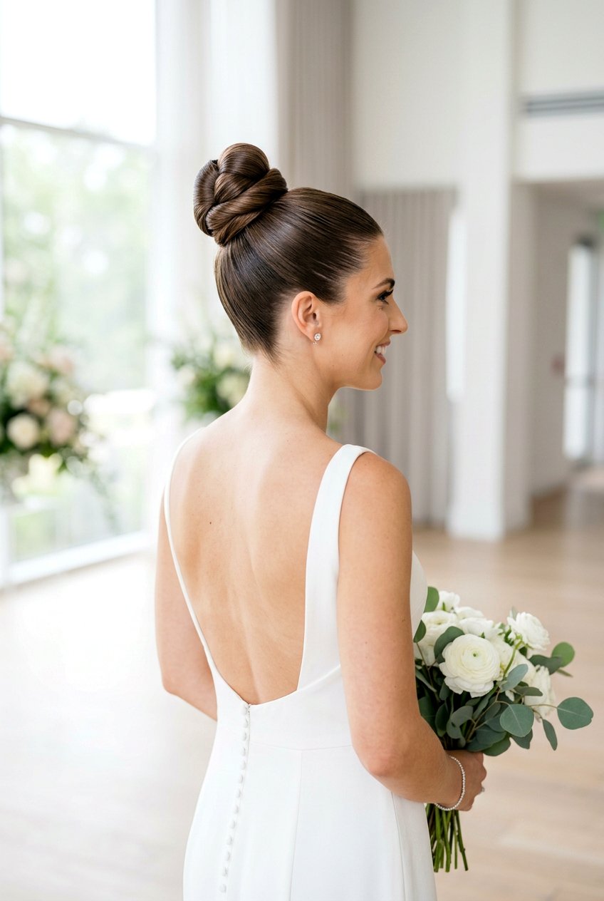 20 Bridal Hairstyle for Straight Sleek Look Brides Love