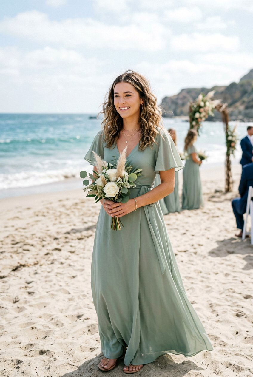 Bridesmaid Loose Beachy Curls - 20 bridesmaid hairstyles with curls - 20 bridesmaid hairstyles with curls