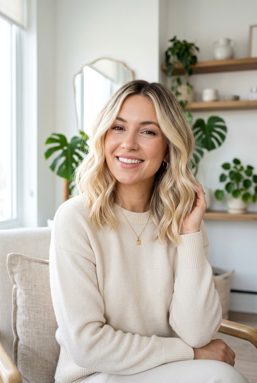 Bright Blonde Balayage Lob Haircut - 20 bright blonde balayage ideas - 20 bright blonde balayage ideas