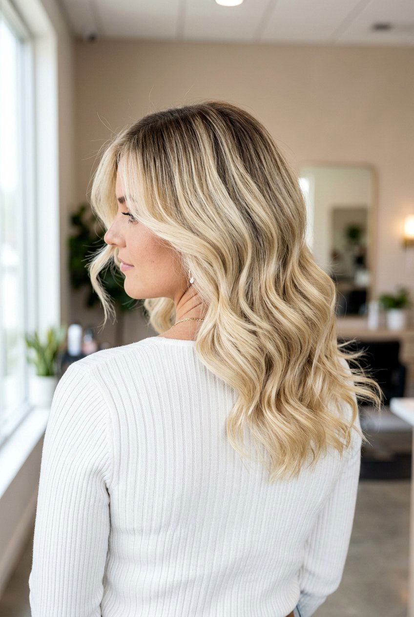 Bright Blonde Balayage On Mid Length Thick Hair - 20 bright blonde balayage ideas - 20 bright blonde balayage ideas