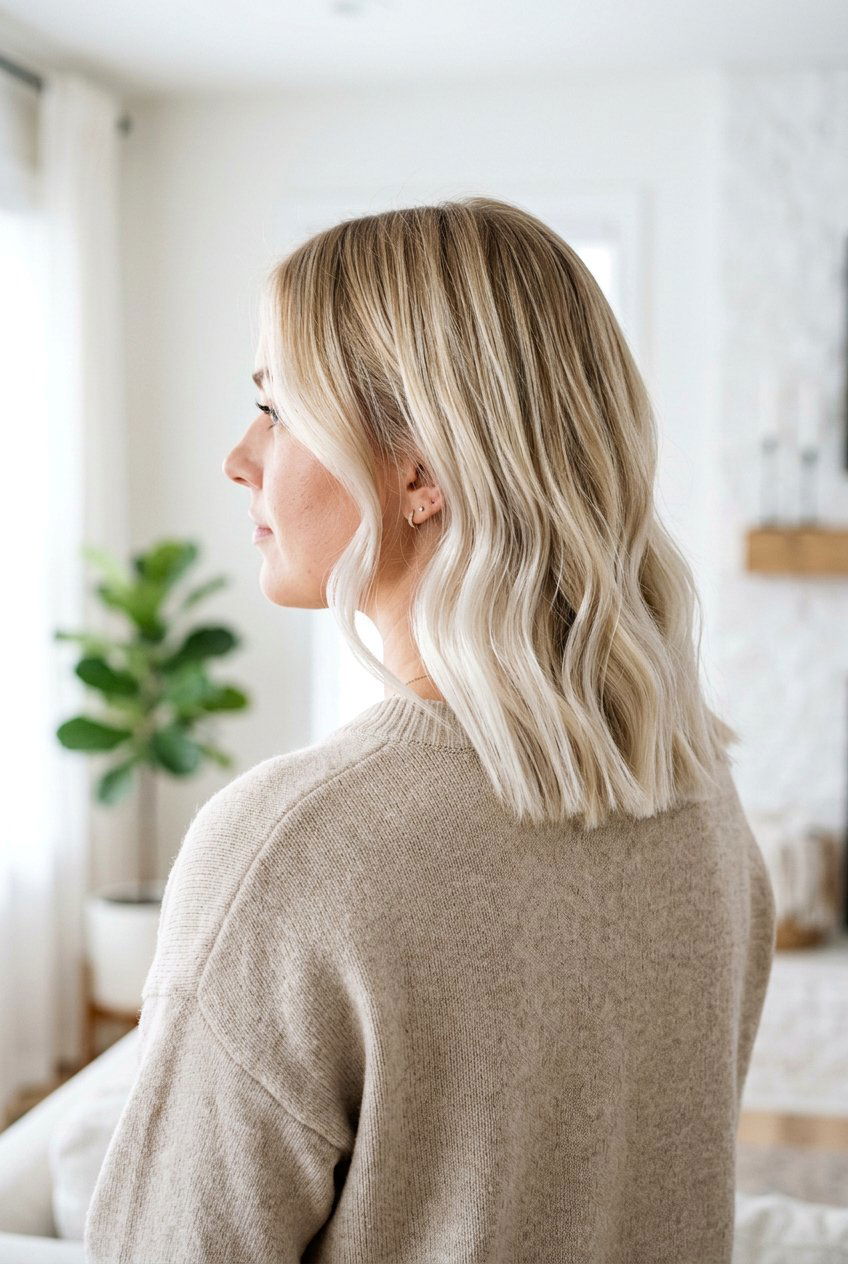 Bright Blonde Balayage On Shoulder Length Hair - 20 bright blonde balayage ideas - 20 bright blonde balayage ideas