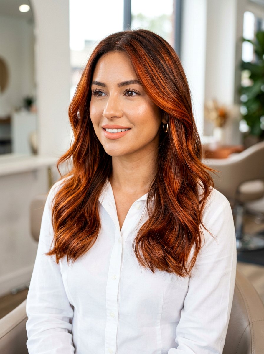 Bright Copper Gloss On Brunette Hair - 20 copper gloss hair color for brunettes - 20 copper gloss hair color for brunettes