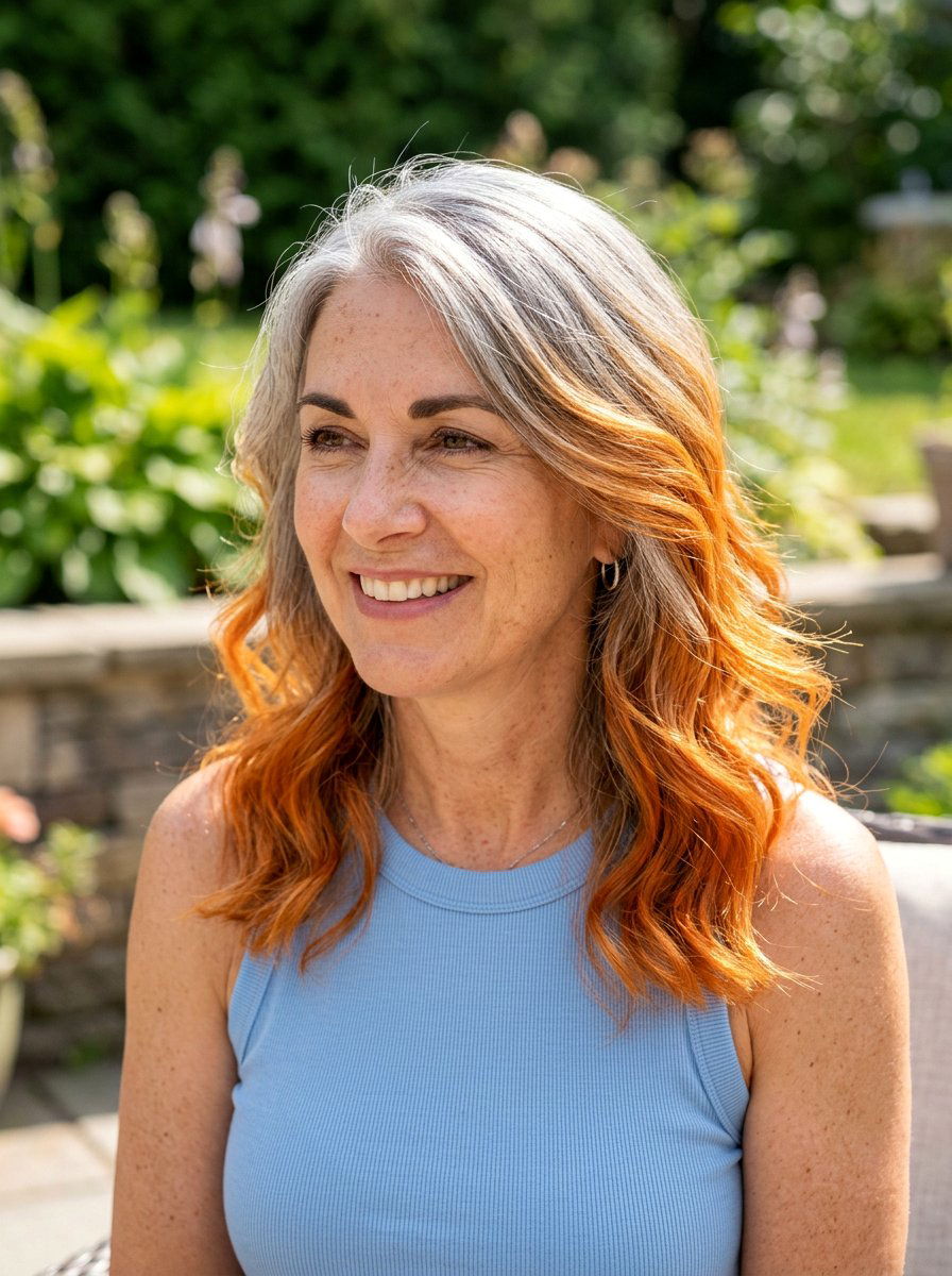 20 Gorgeous Copper Gray Blend for Mature Women to Try Now