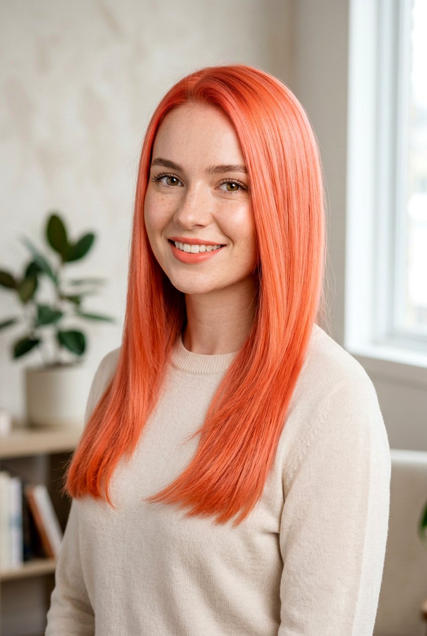 Bright Coral Hair - 20 coral hair color ideas - 20 coral hair color ideas