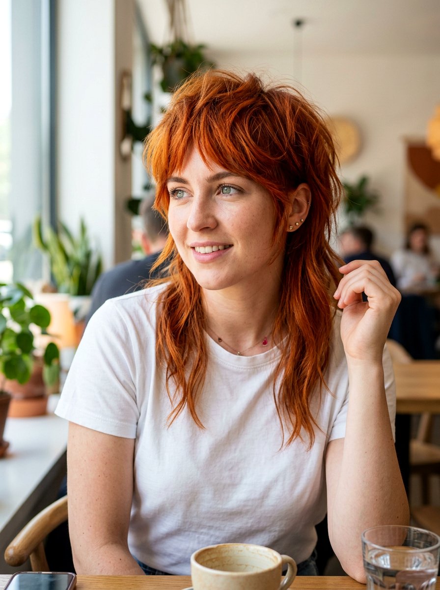 Bright Ginger Copper Butterfly Haircut - 20 copper butterfly haircut color ideas - 20 copper butterfly haircut color ideas