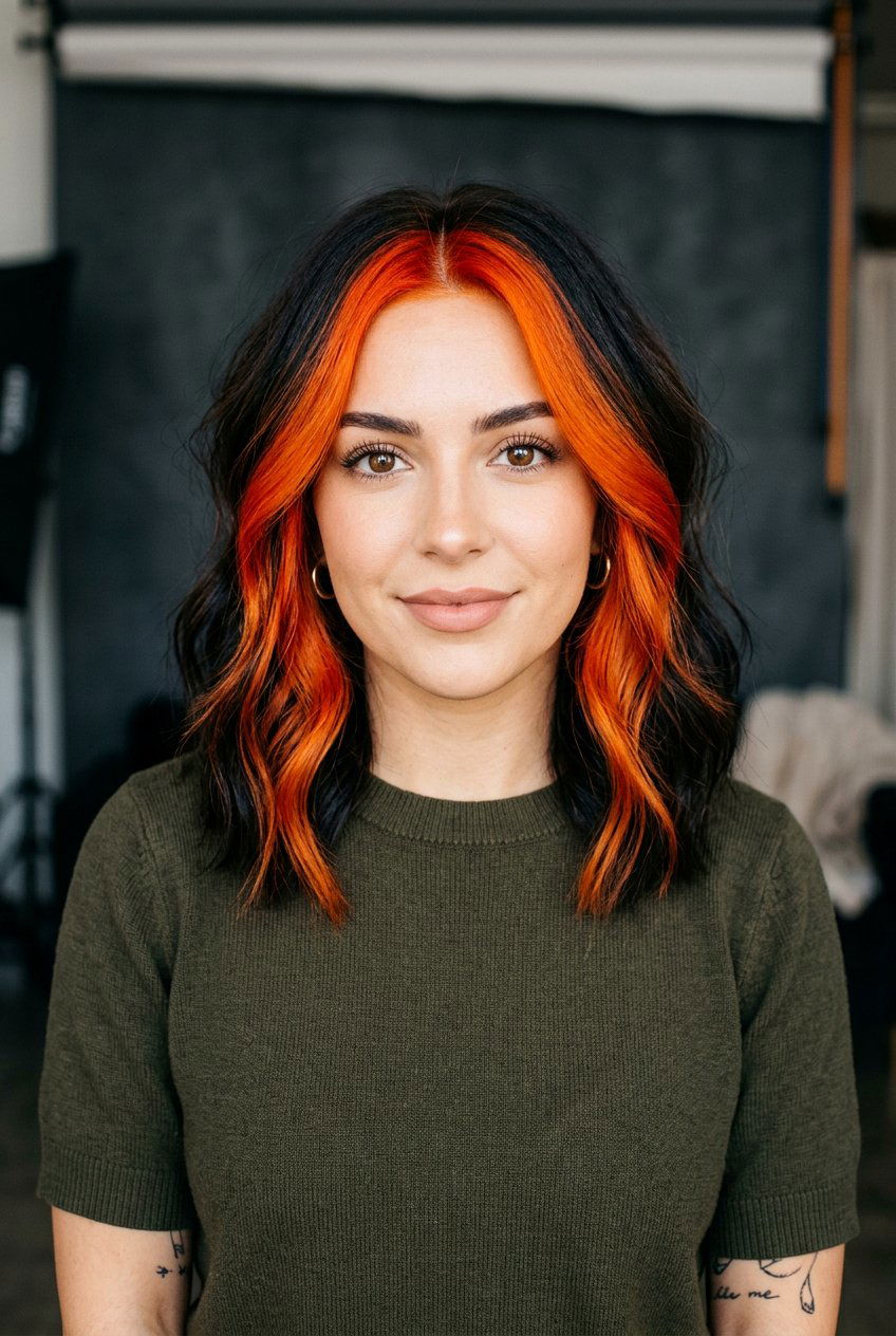 20 Striking Copper Money Piece Hair Looks to Rock Today
