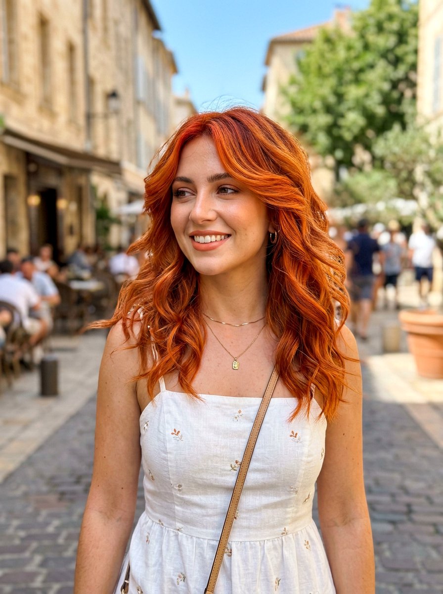 Bright Orange Red Butterfly Haircut - 20 red butterfly haircut color ideas - 20 red butterfly haircut color ideas