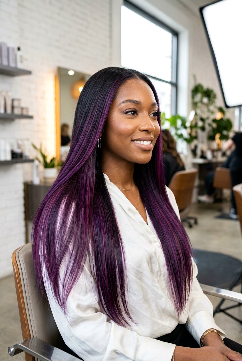 Bright Plum Balayage For Women - 20 plum balayage for black hair women - 20 plum balayage for black hair women