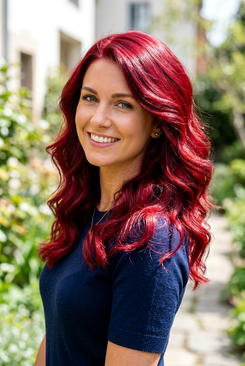 Bright Ruby Red Hair Color - 20 ruby red hair color - 20 ruby red hair color