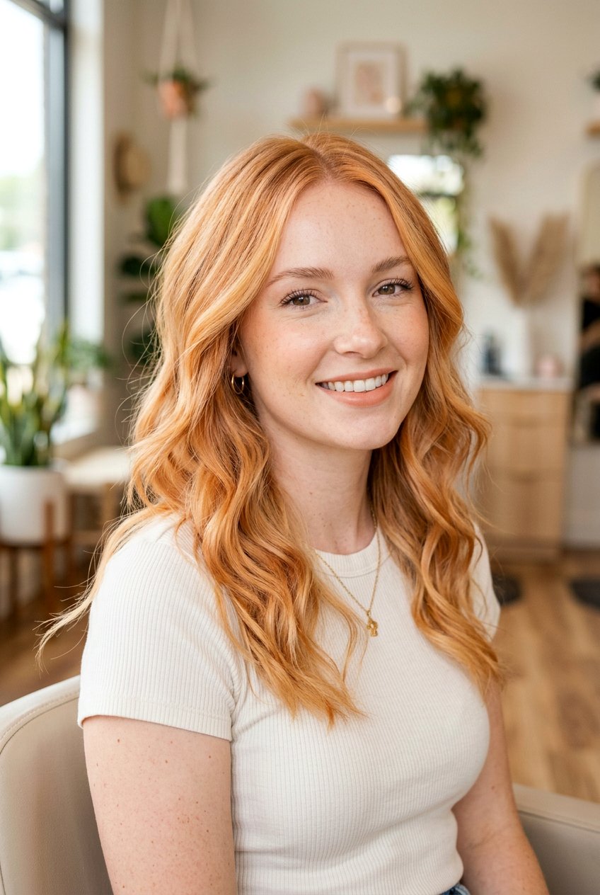Bright Strawberry Blonde Balayage For Fair Skin - 20 strawberry blonde balayage - 20 strawberry blonde balayage