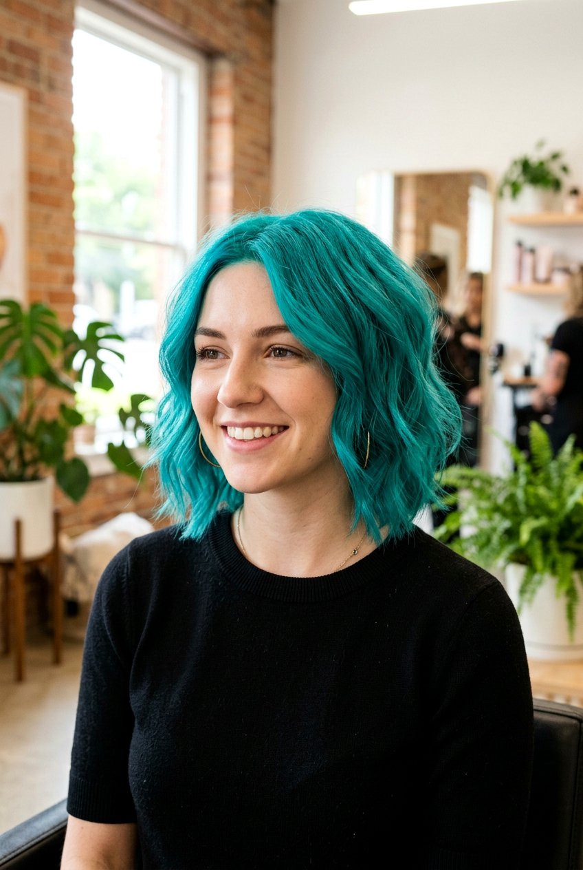 Bright Teal Hair - 20 teal hair color ideas - 20 teal hair color ideas