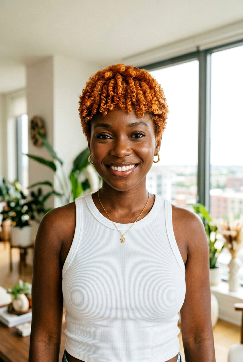 Bright copper twa - 20 copper twa hairstyle - 20 copper twa hairstyle