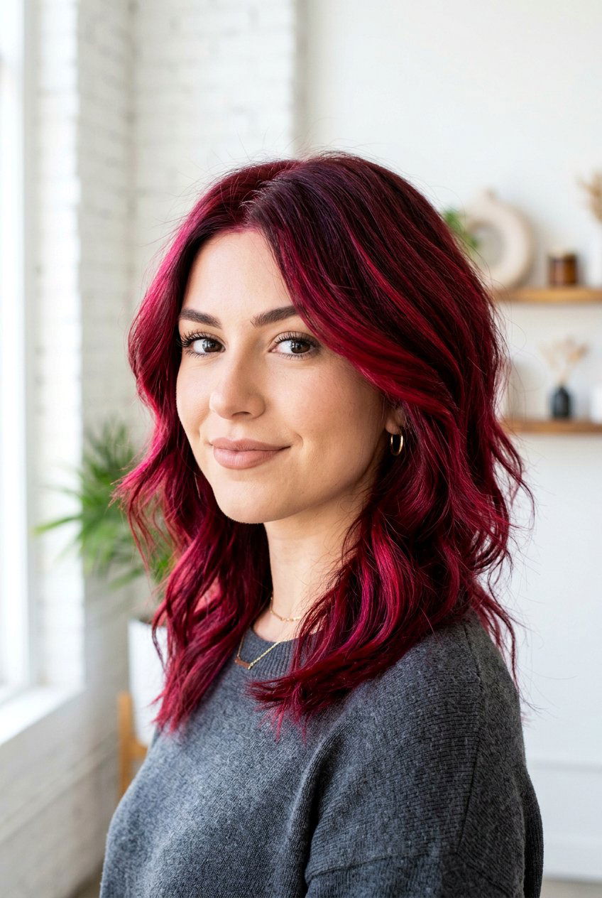 Bright wine red hair color - 20 wine red hair color - 20 wine red hair color