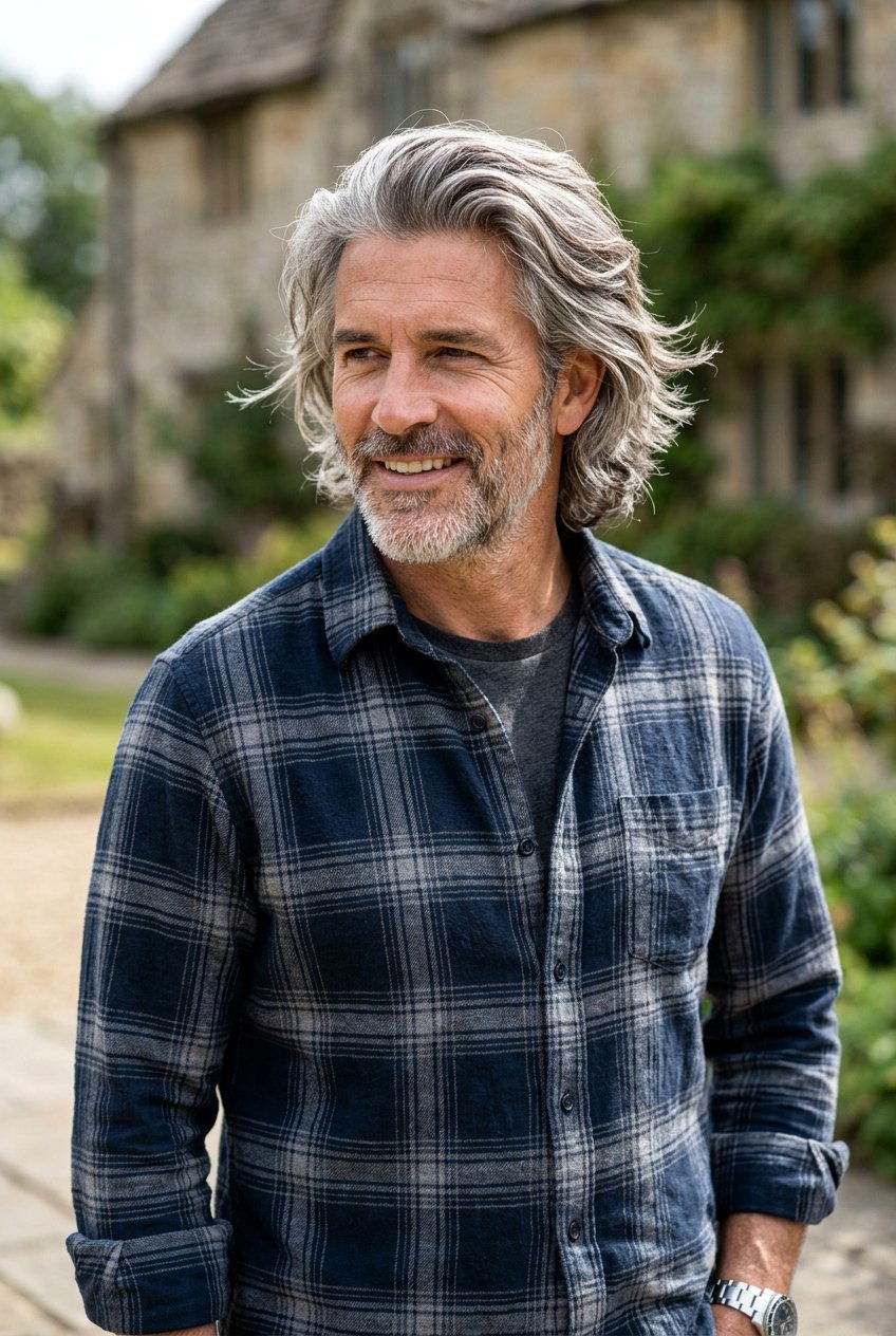 Bro Flow Long Layers - 20 long layers haircut for older men - 20 long layers haircut for older men