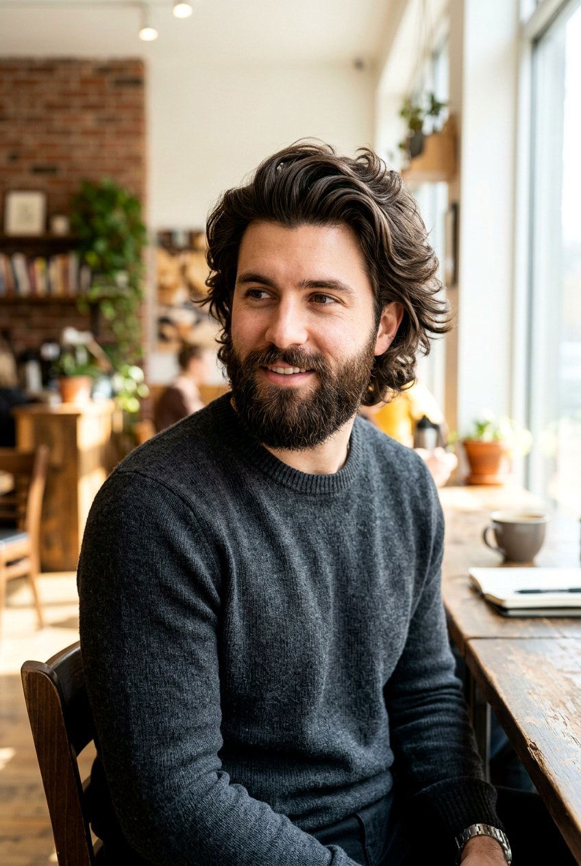 Bro Flow With Beard - 20 bro flow for medium thick hair men - 20 bro flow for medium thick hair men