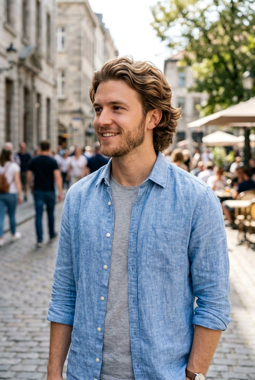 Bro Flow With Layered Waves And Sideburns - 20 bro flow with layers men - 20 bro flow with layers men