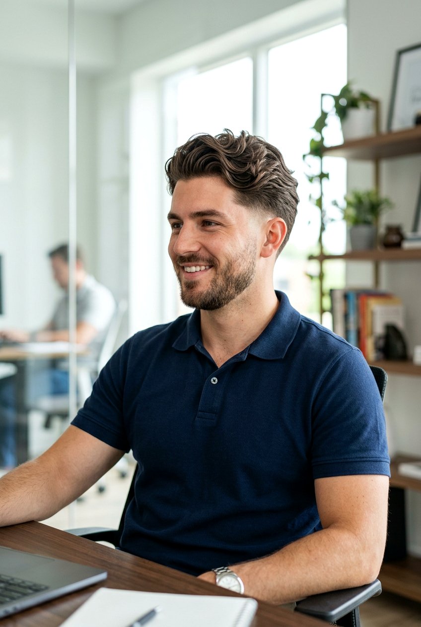 Bro Flow With Tapered Sides - 20 surfer flow for wavy hair men - 20 surfer flow for wavy hair men