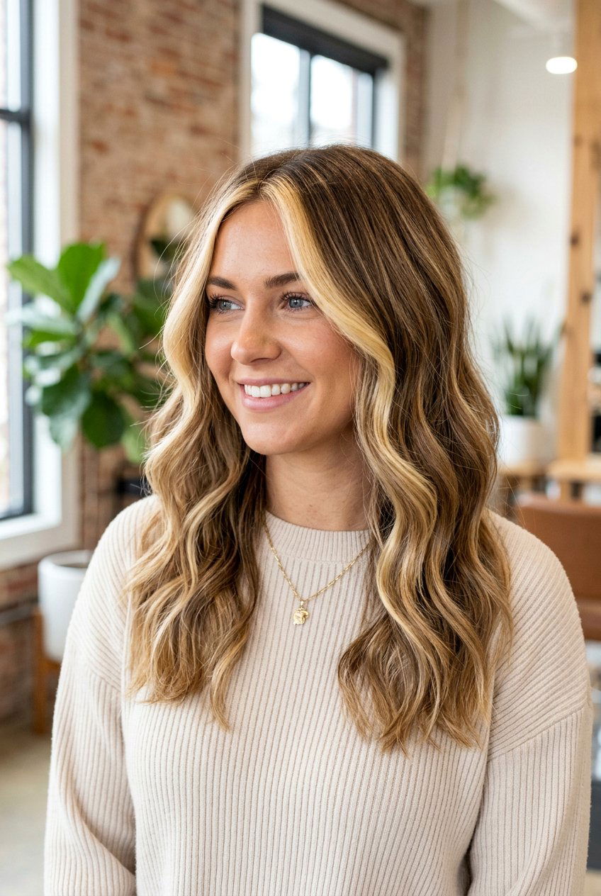 Bronde Balayage with Blonde Money Pieces - 20 rich girl blonde hair - 20 rich girl blonde hair