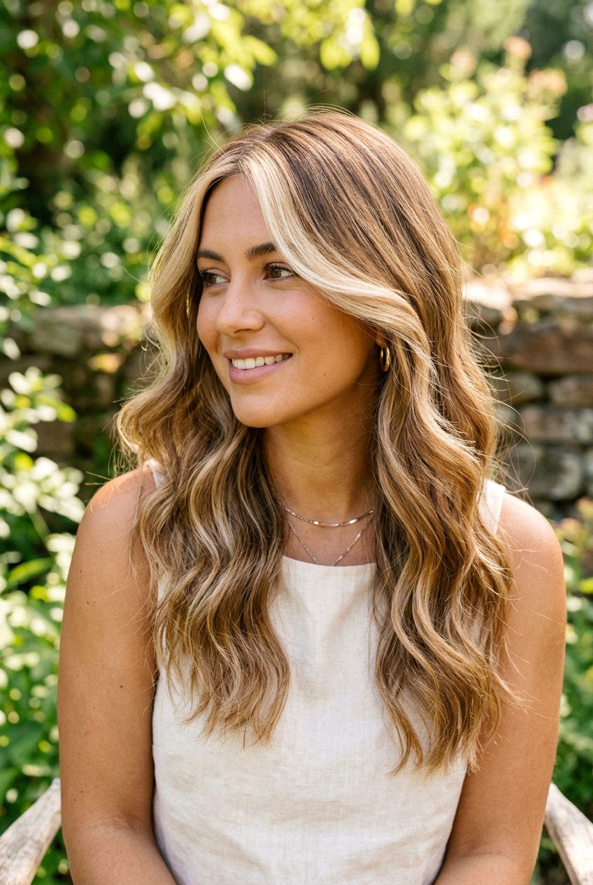 Bronde Hair with Blonde Money Piece - 20 brunette hair with blonde money piece - 20 brunette hair with blonde money piece