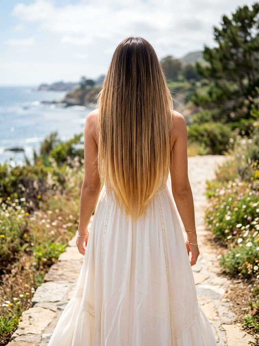 Bronde Highlight Ombre on Long Hair - 20 toasted bronde highlights - 20 toasted bronde highlights