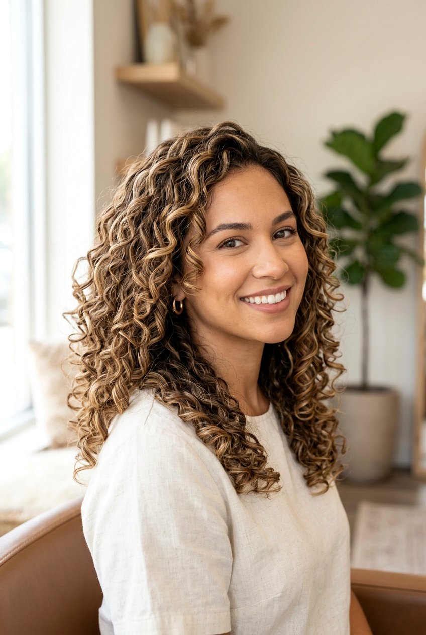 Bronde Highlights on Curly Hair - 20 blonde highlights for curly hair - 20 blonde highlights for curly hair