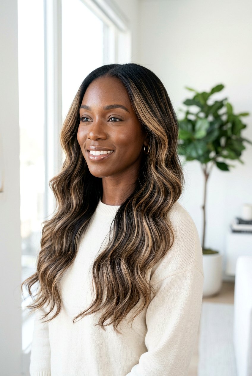 Bronde highlights on black hair - 20 blonde highlights on black hair - 20 blonde highlights on black hair