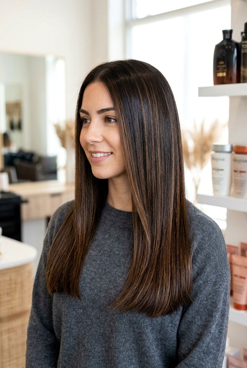 Bronze Babylights Balayage On Dark Brown Hair - 20 bronze balayage on dark brown hair - 20 bronze balayage on dark brown hair