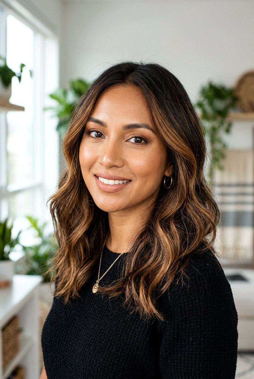 Bronze Balayage On Dark Brown Hair For Warm Skin Tones - 20 bronze balayage on dark brown hair - 20 bronze balayage on dark brown hair