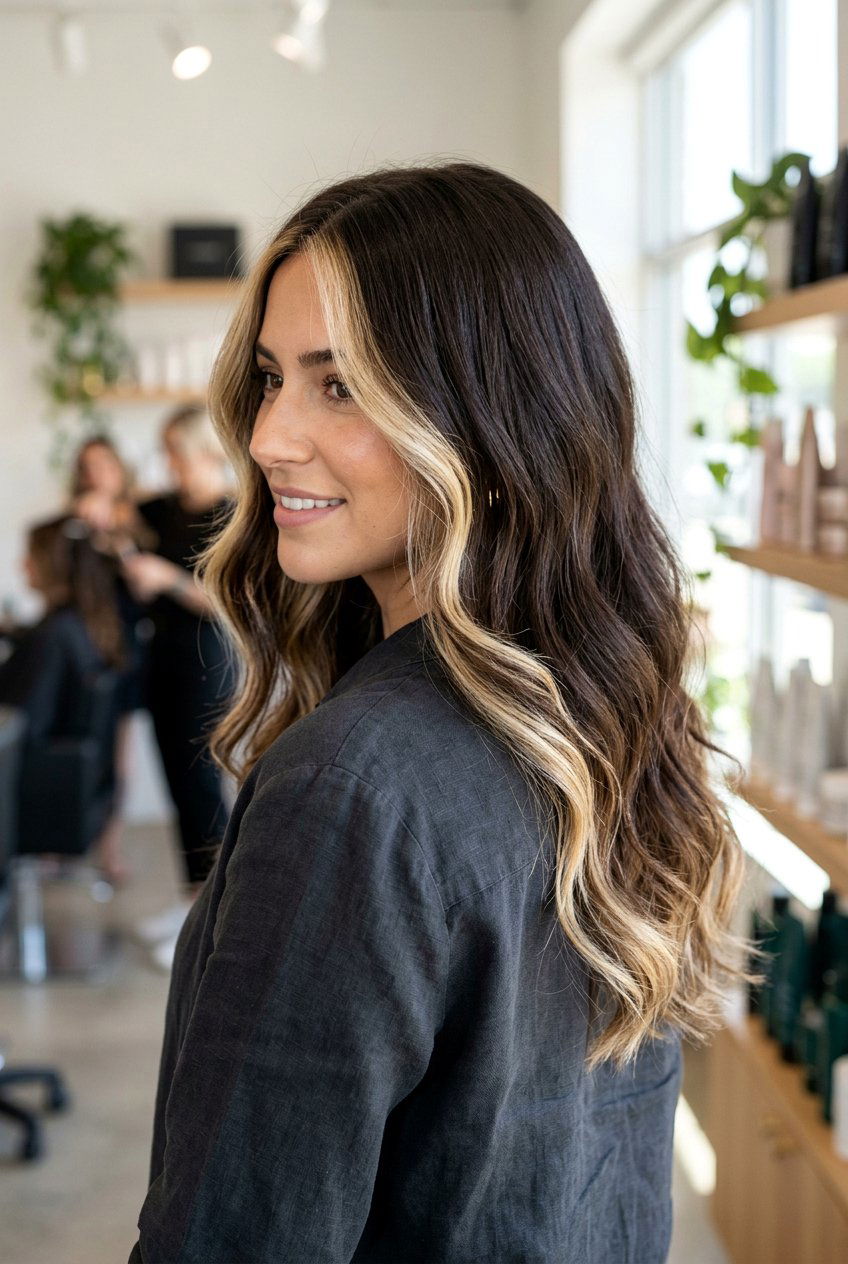 Brown hair with blonde halo - 20 halo highlights hair - 20 halo highlights hair