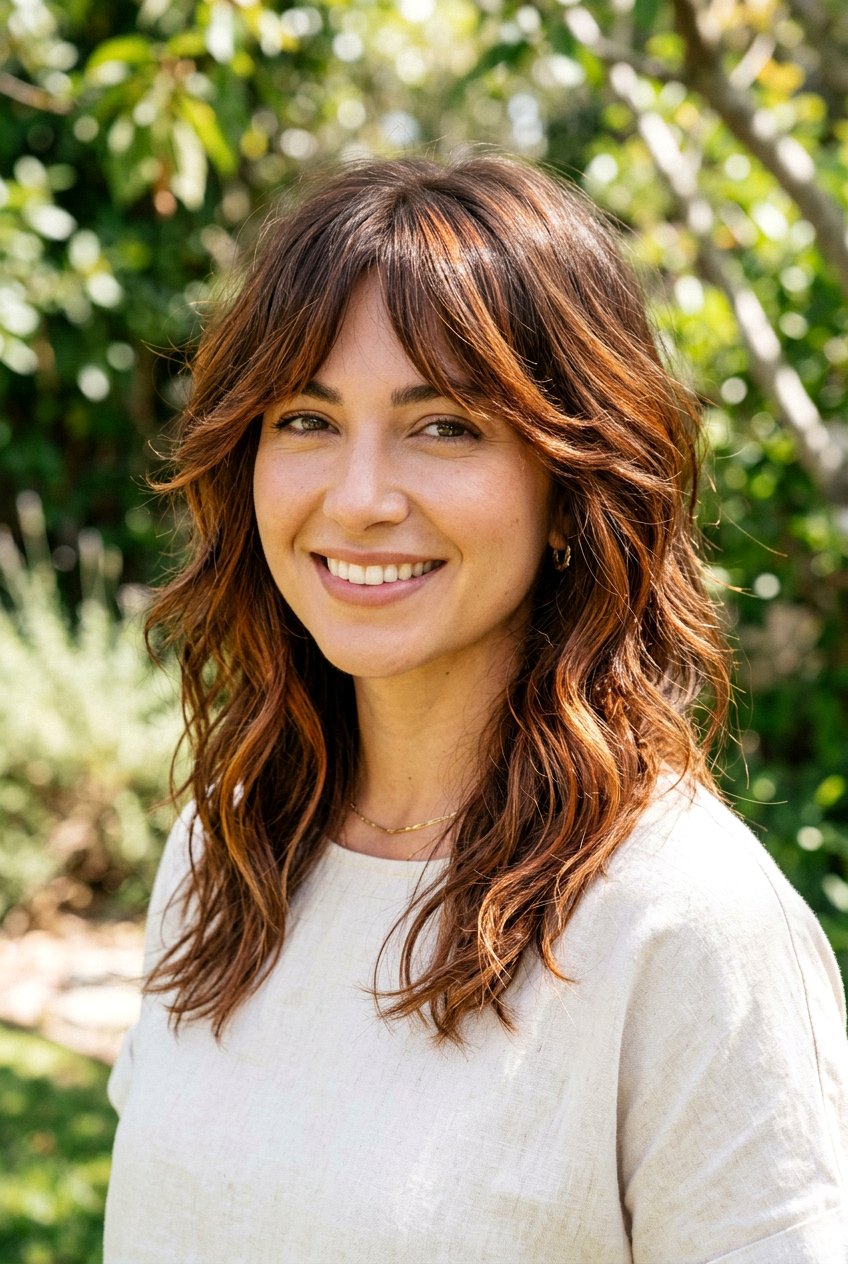 Brown hair with copper highlights - 20 brown hair with red highlights - 20 brown hair with red highlights