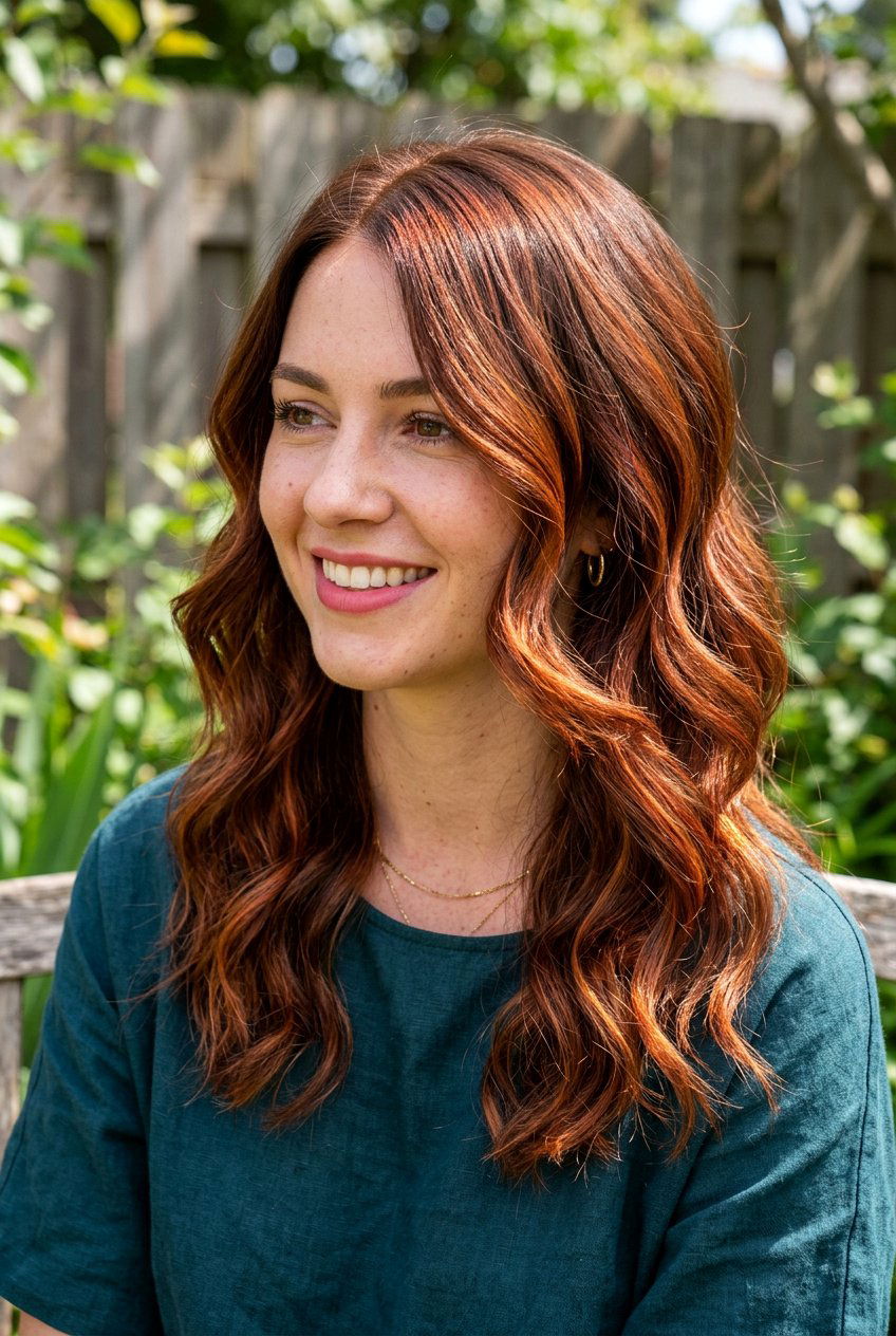 Brown hair with copper red highlights - 20 brown hair with red highlights - 20 brown hair with red highlights