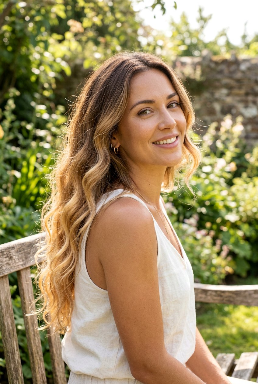Brown to Soft Sunlit Blonde Ombre - 20 soft ombre on brown hair - 20 soft ombre on brown hair