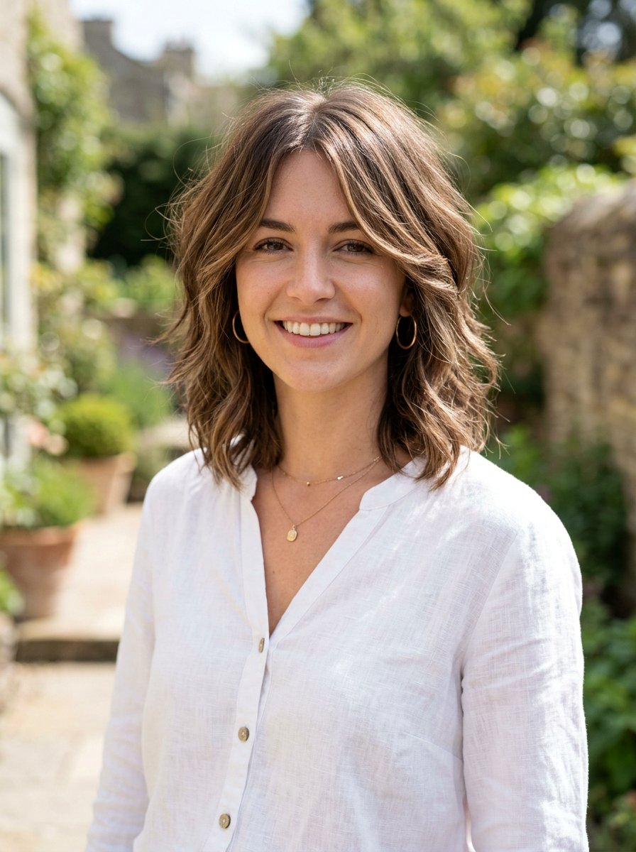 Brunette Babylights Shag Haircut - 20 salon color ideas for shag haircuts - 20 salon color ideas for shag haircuts