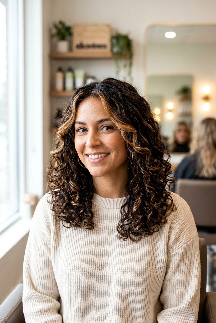 Brunette Balayage With Face Framing For Curly Hair - 20 brunette balayage with face framing highlights - 20 brunette balayage with face framing highlights