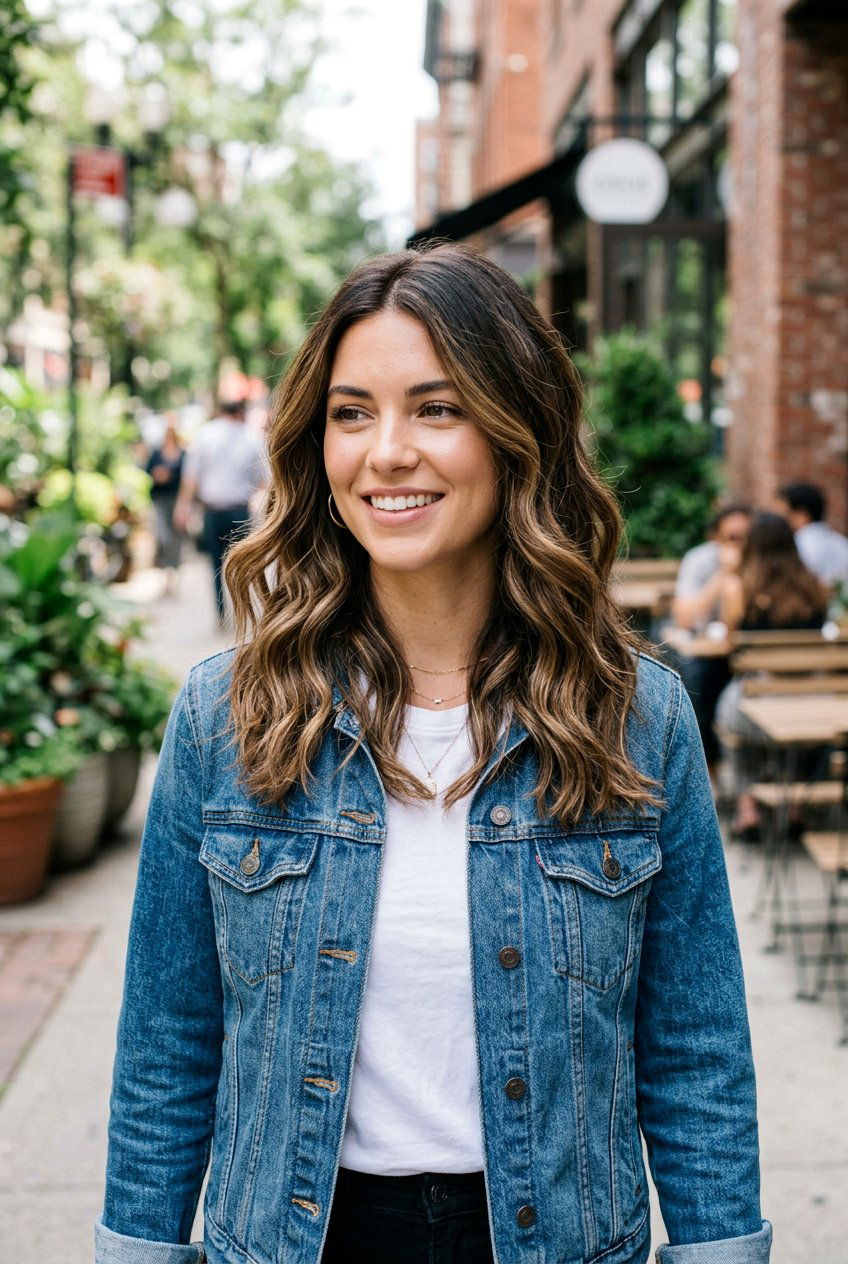 Brunette Balayage with Root Shadow - 20 rooted balayage for brunettes - 20 rooted balayage for brunettes